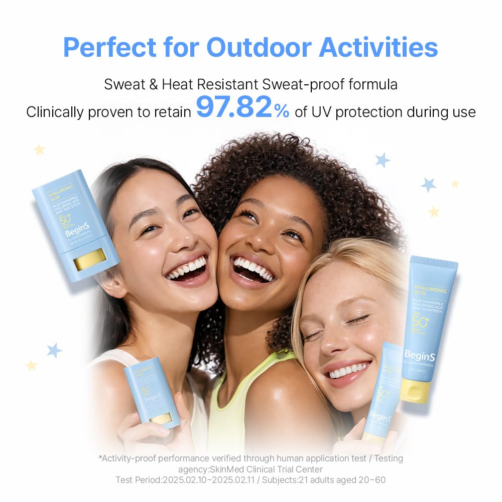 Hyaluronic Acid Airy Sun Stick SPF 50+ Lightweight Korean Sunscreen