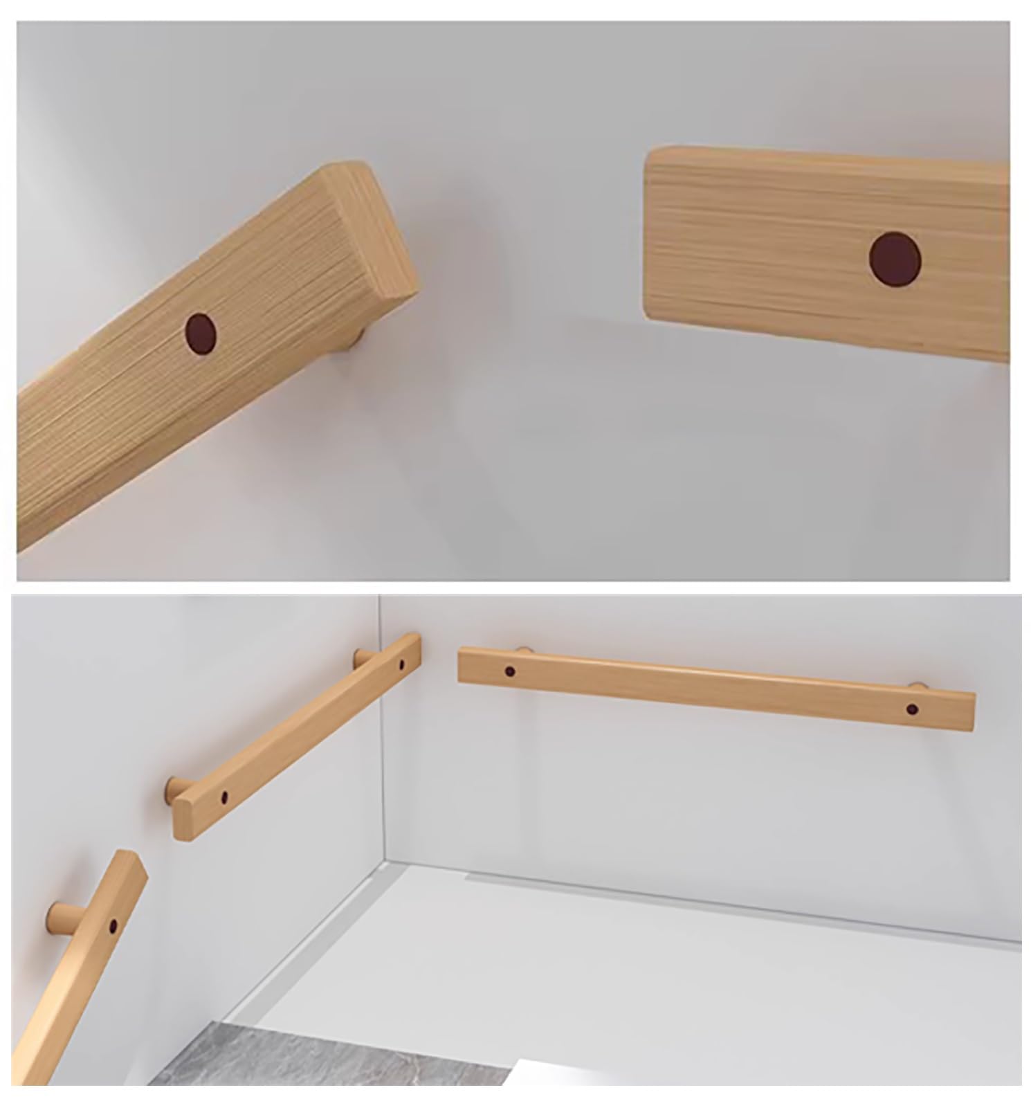 Outdoor-Handlauf Bambus-Holz-Handlauf fr Treppen, Innen- und Auenbereich,  stabiler Haltegriff, 1 m, 15 m, 2 m, 25 m, glatter Treppengelnder,  Handlufe fr den Heimkindergarten (Gre: 560 cm) : Amazon.de: Baumarkt