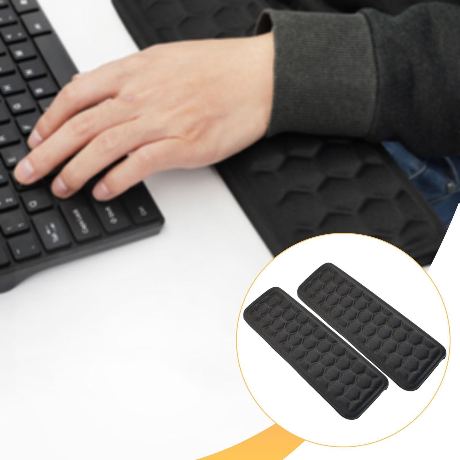 predolo 2 reposabrazos para escritorio, protectores de bordes, cojines suaves para antebrazos y, reposamuñecas para teclado y oficina, 11,81 x 4,13