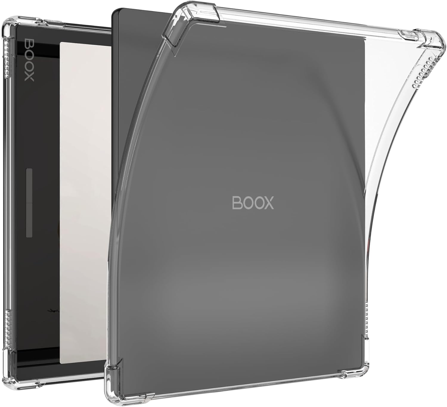 BOZHUORUI Case for 7" Onyx Boox Tablet Go Color 7/Boox Page e-Reader - Magnetic Cover with Auto Sleep/Wake + Lightweight Flexible Soft Back Clear Cover
