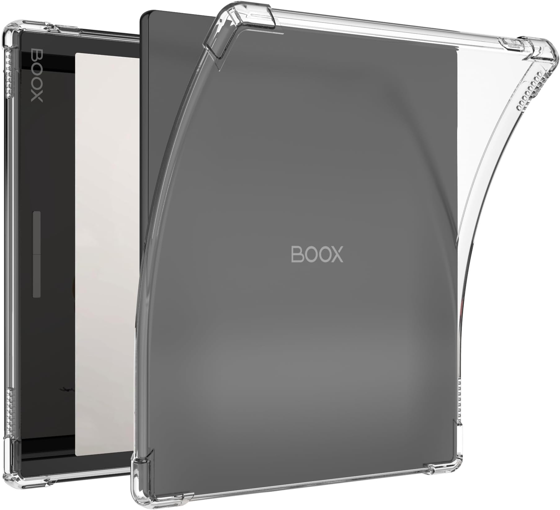 BOZHUORUI Clear Case for 7" Onyx Boox Go 7/Go 7 Color Series (1/2th Gen,2024/2025 Released) & Boox Page e-Reader - Ultra-Thin Lightweight Transparent Flexible Soft Back Cover (Clear)