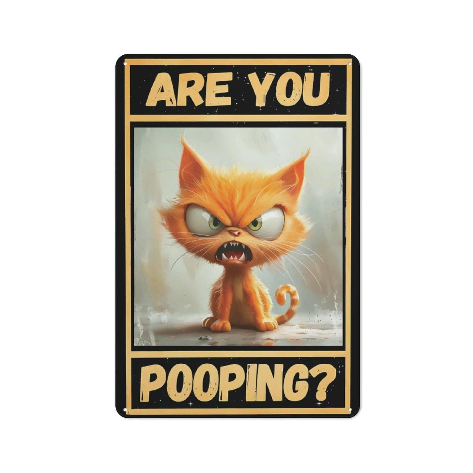 Junmoney Style-4 For Home Office Or Studio, Are You Pooping Retro Tin Wall Plaque 30X20cm, A Housewarming Gift For Creative Workspace Decorators