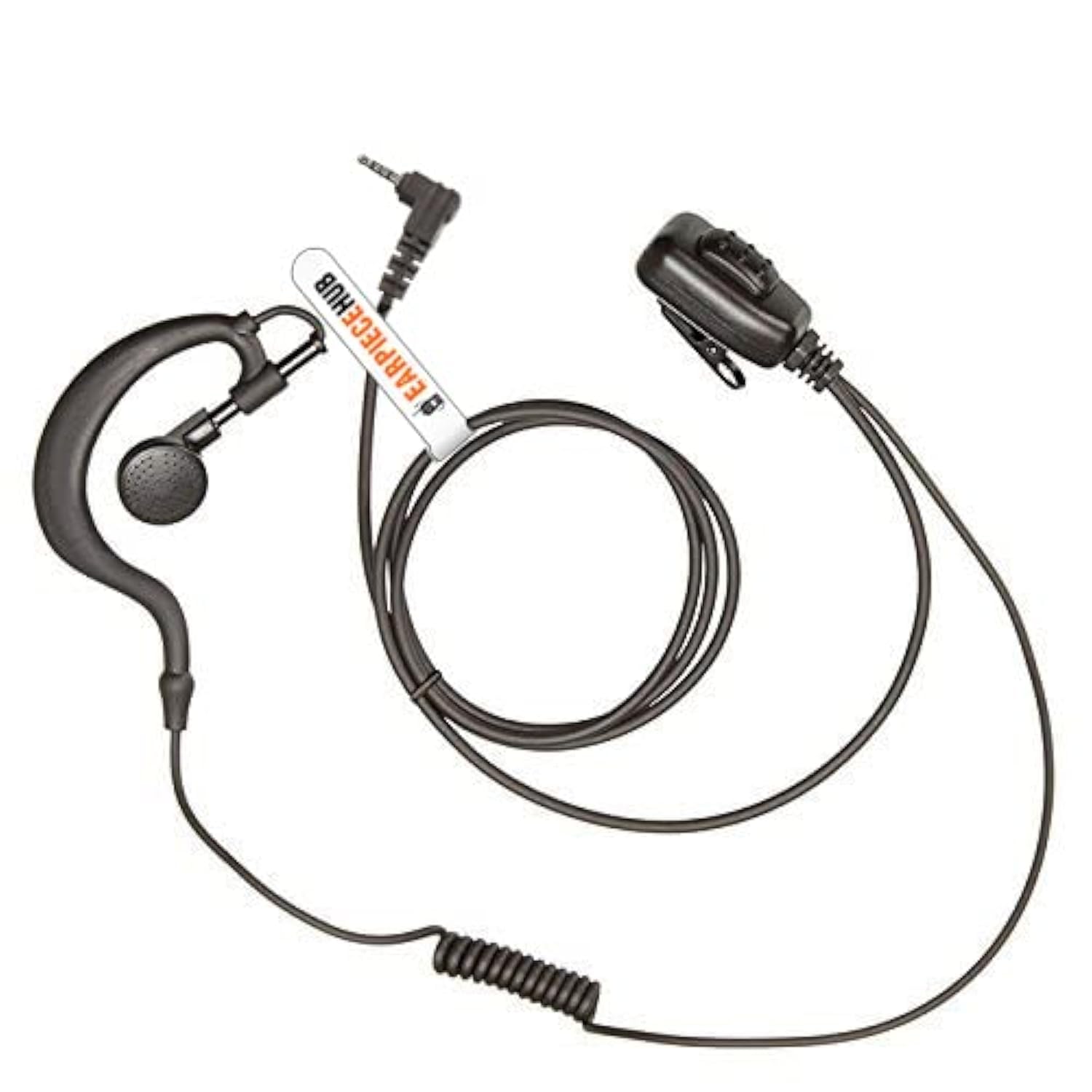 Earpiece Hub G Shape Type Earpiece/Headset for 1 Pin Sepura Radio SRP2000, SRP3000, SRH3500, SRH3800, SRH3900 with PTT Microphone