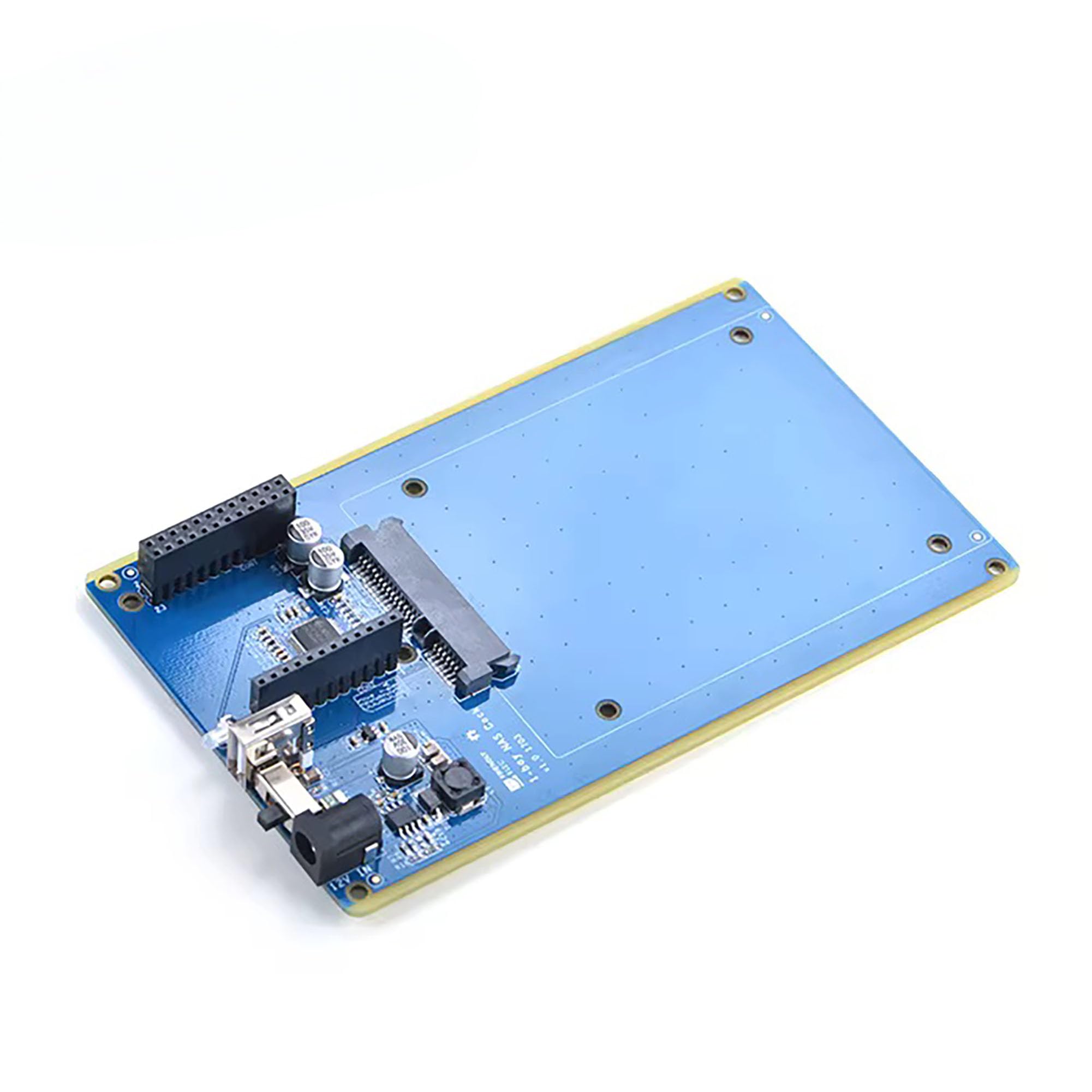 Station de stockage réseau NAS pour NanoPi NEO/NEO2, 2,5" SATA, hôte USB, RTC, 12 V DC, interface I2C, bleu, 151 x 76,4 x 28 mm (kit de base NEO-NAS)