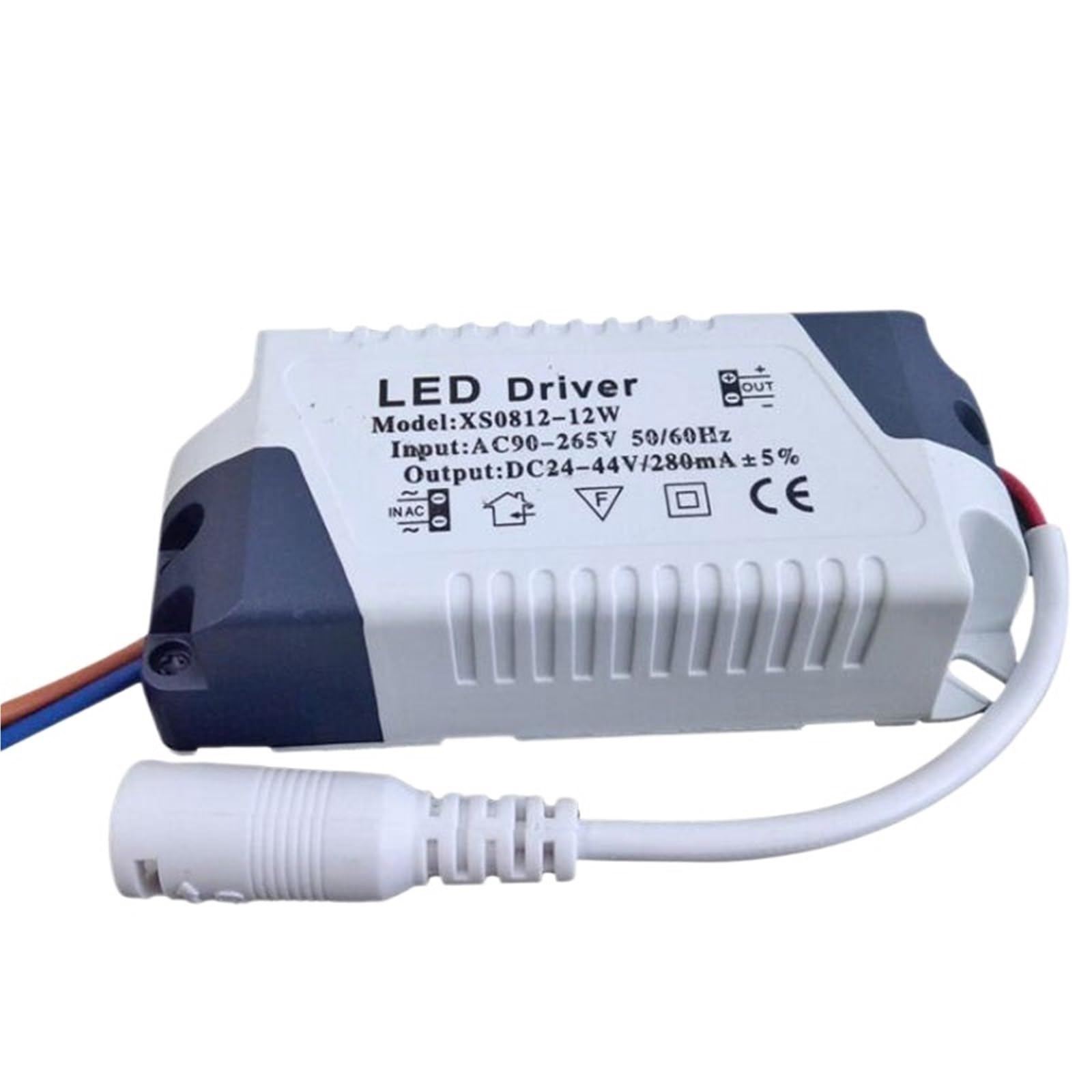 Zasilacz do panelu LED 8-12 W, izolowany, interfejs DC, zestaw 10 sztuk.