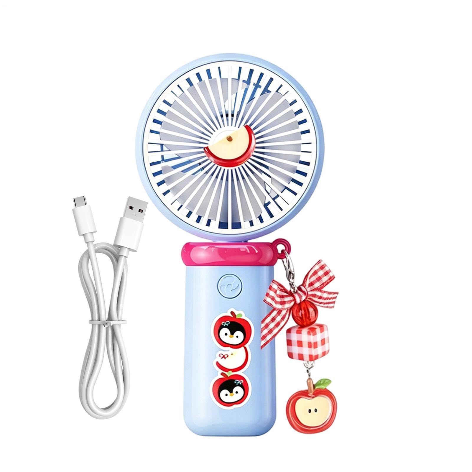 Portable Fan - 3 Speeds Pocket Cooling Gadget | Handheld Cooling Fan | for Outdoor Beach Travel Camping Patio Backyard Library Office Summer