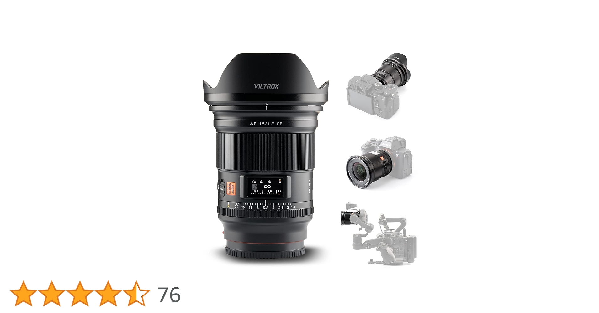 VILTROX AF 16mm F1.8 Pro FE ソニー 　Eマウント Amazon.co.jp: VILTROX AF 16mm F1.8 pro FE カメラレンズ 広角