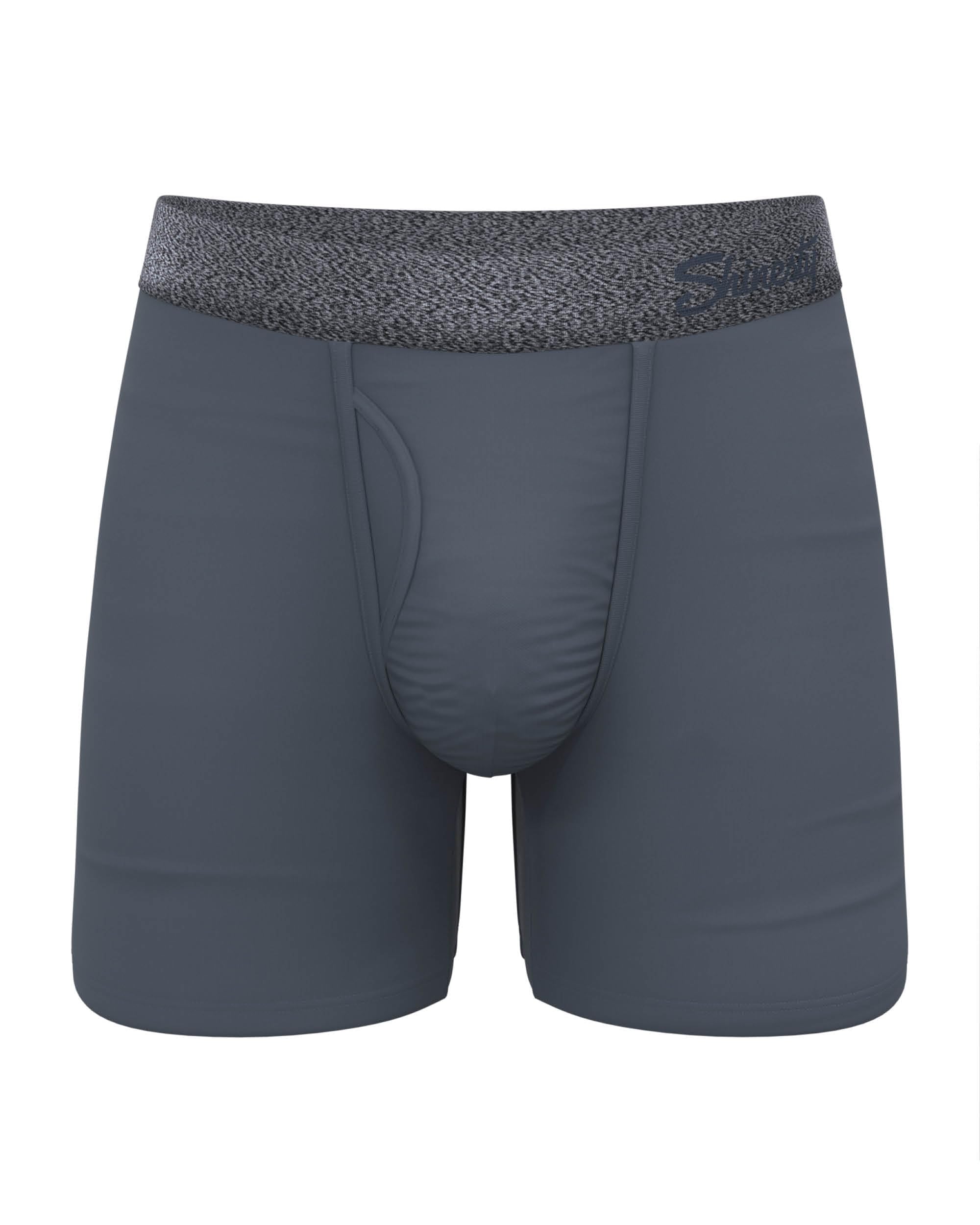 Shinesty Hammock Support Mens Boxer Briefs, Tonal Grey, L
