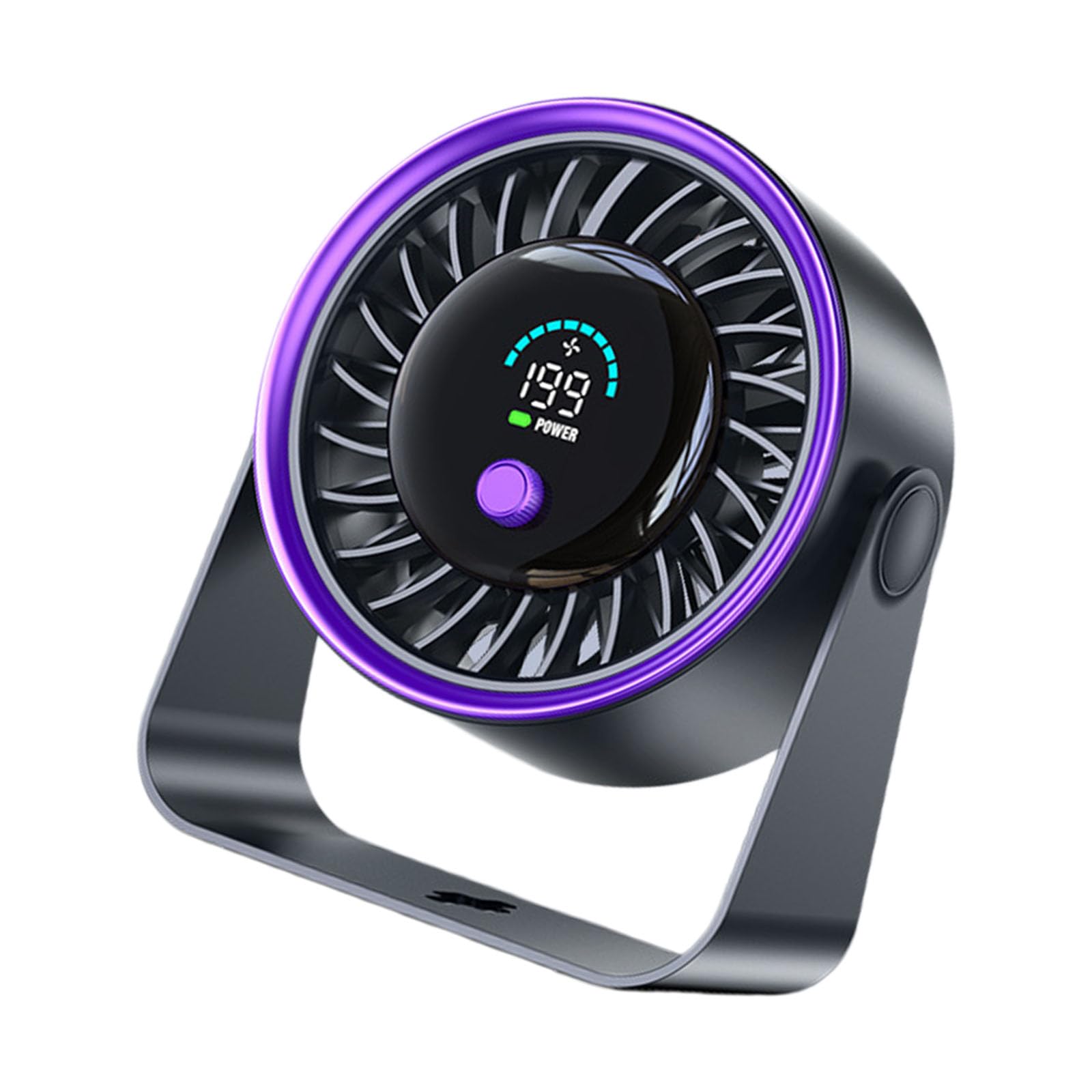 CUNZJIA Portable Desktop Fan USB Rechargeable Desk Outdoor Desk Fan Adjustable Head 199 Speed Portable Desktop for Bedroom