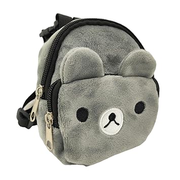 AUEL?Medium Large Dog Carrier Bag Warm Durable Carrying Pets Backpack Cage Holder Gray