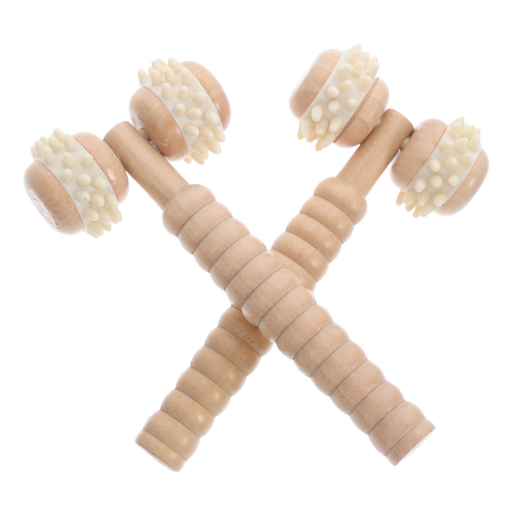 BCOATH Deep Tissue Massage Stick Wooden Handheld Massager Tool for Face Neck Back