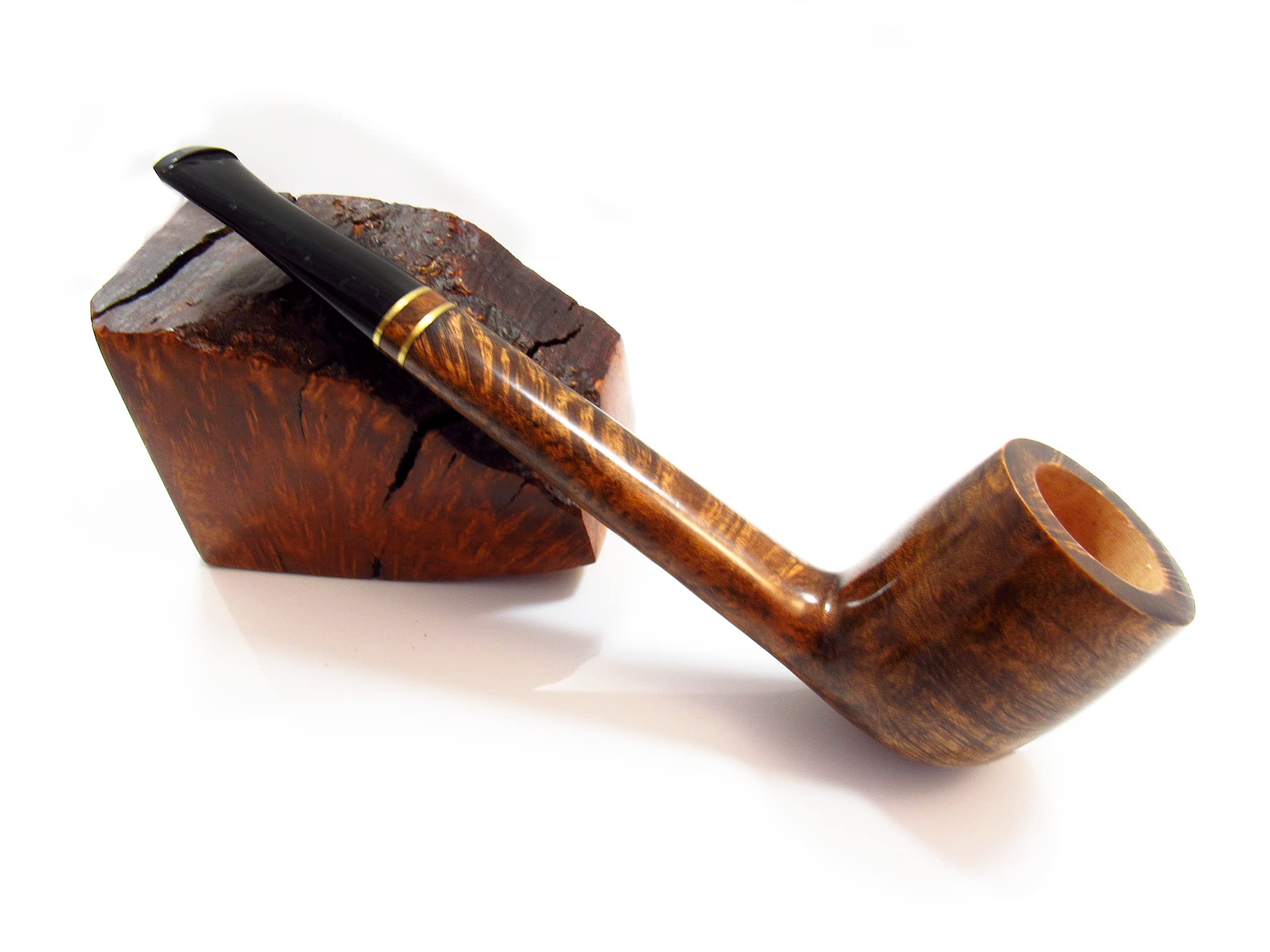 Pipa de tabaco canadiense de moda para tabaco, hecha a mano, diseñada para fumadores de pipas + caja