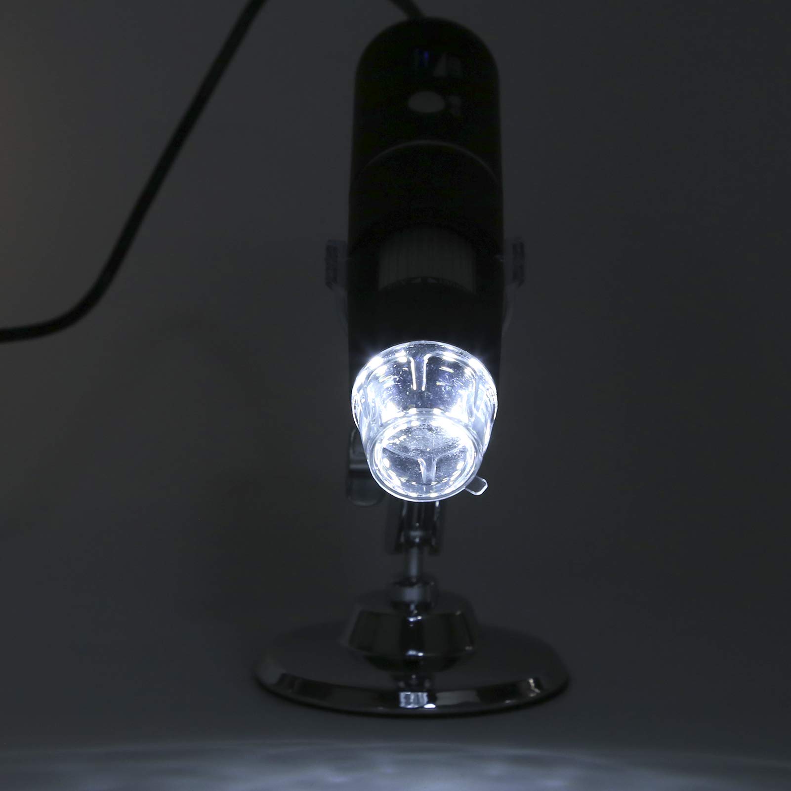 Cocoarm Microscopio Digital WiFi, Cámara de Microscopio de Mano ABS 50X a 1000X 1080P con 8 Luces LED, Cámara de Lupa de Bolsillo Inalámbrica para Niños Adultos Monedas PCB Joyería Insectos