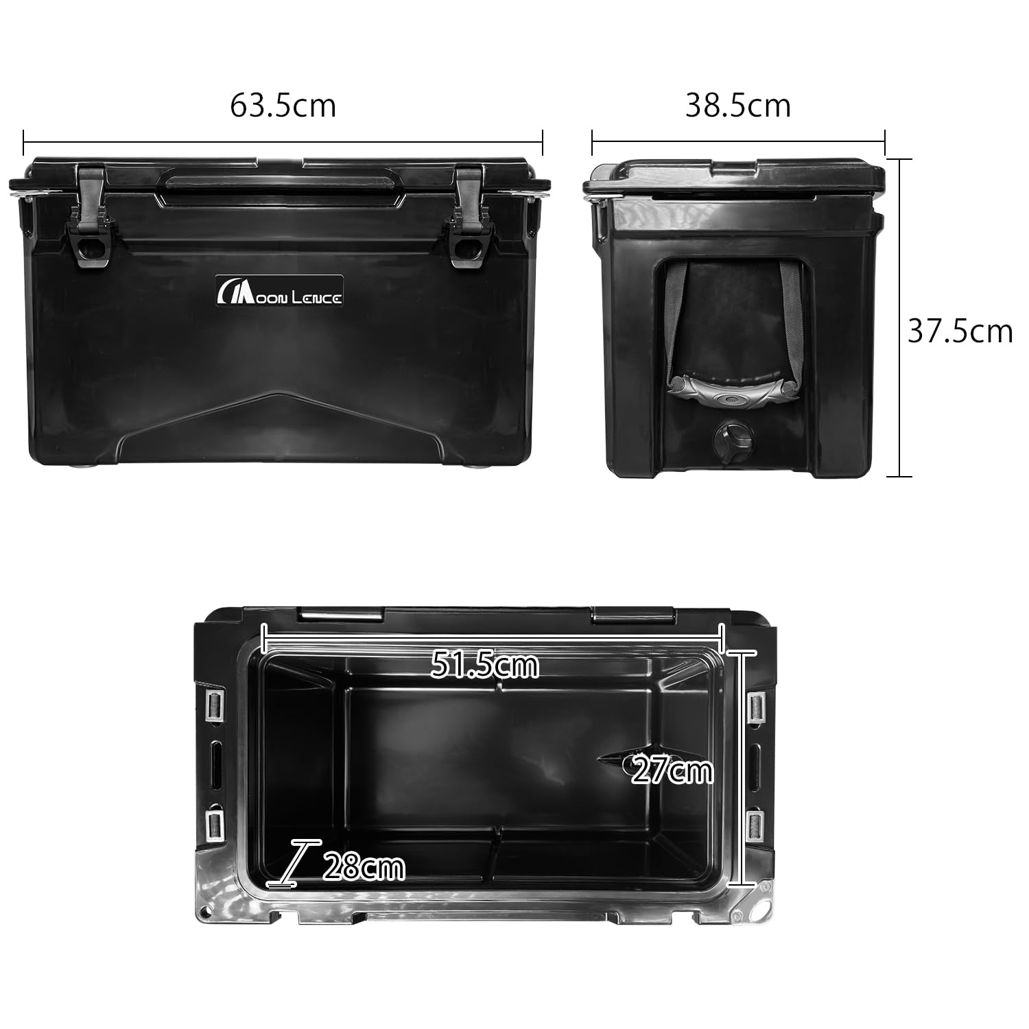 Amazon | MOON LENCE クーラーボックス 大容量 40QT (38L) 5日保冷