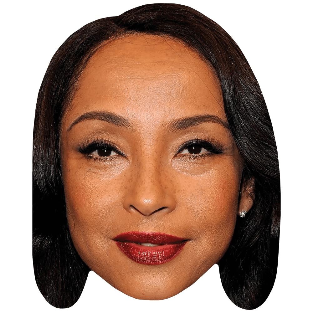 Helen Folasade Adu (Lipstick) Celebrity Mask, Flat Card Face, Fancy Dress Mask