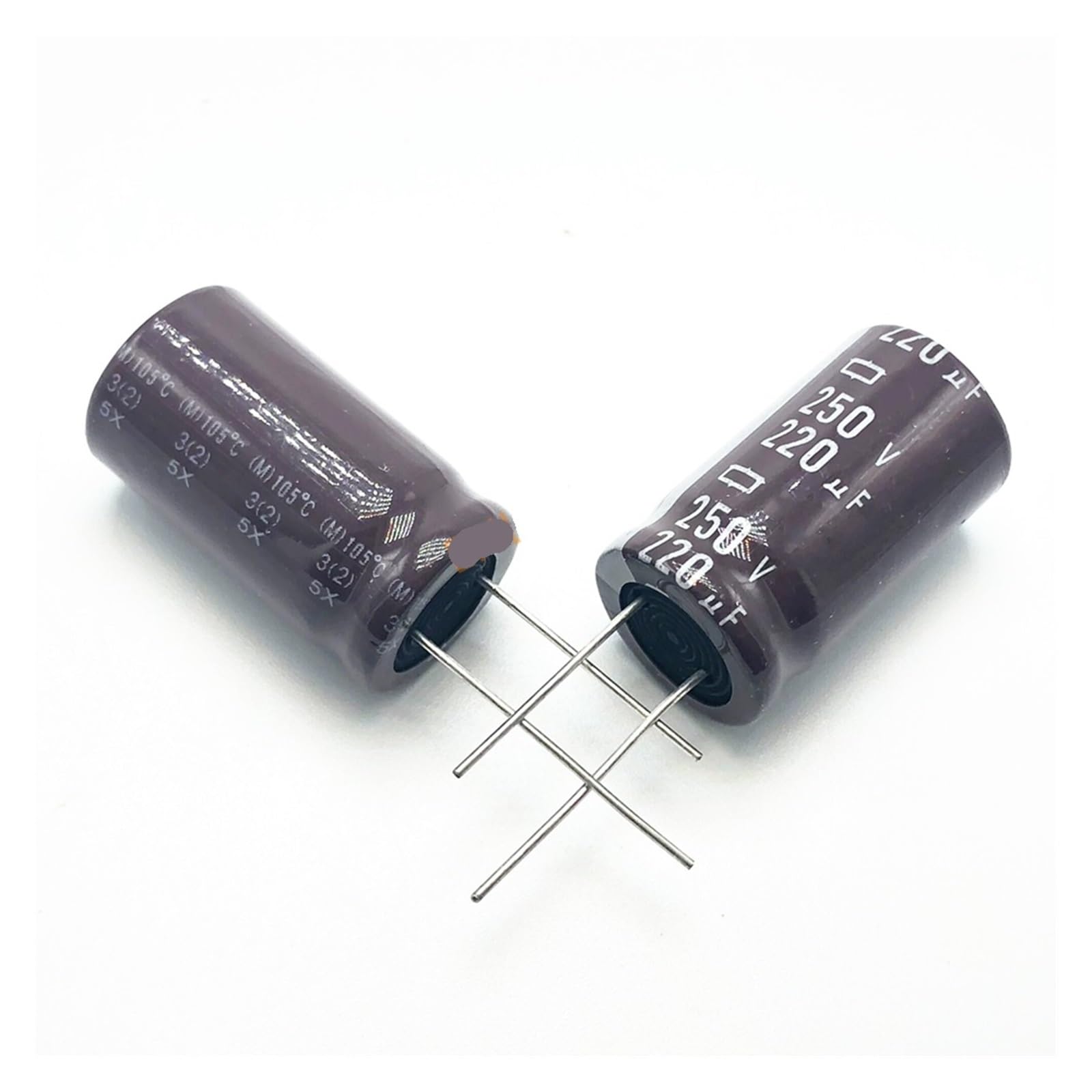 Condensateur 250V 220uF radial haute fréquence lot de 5 pièces