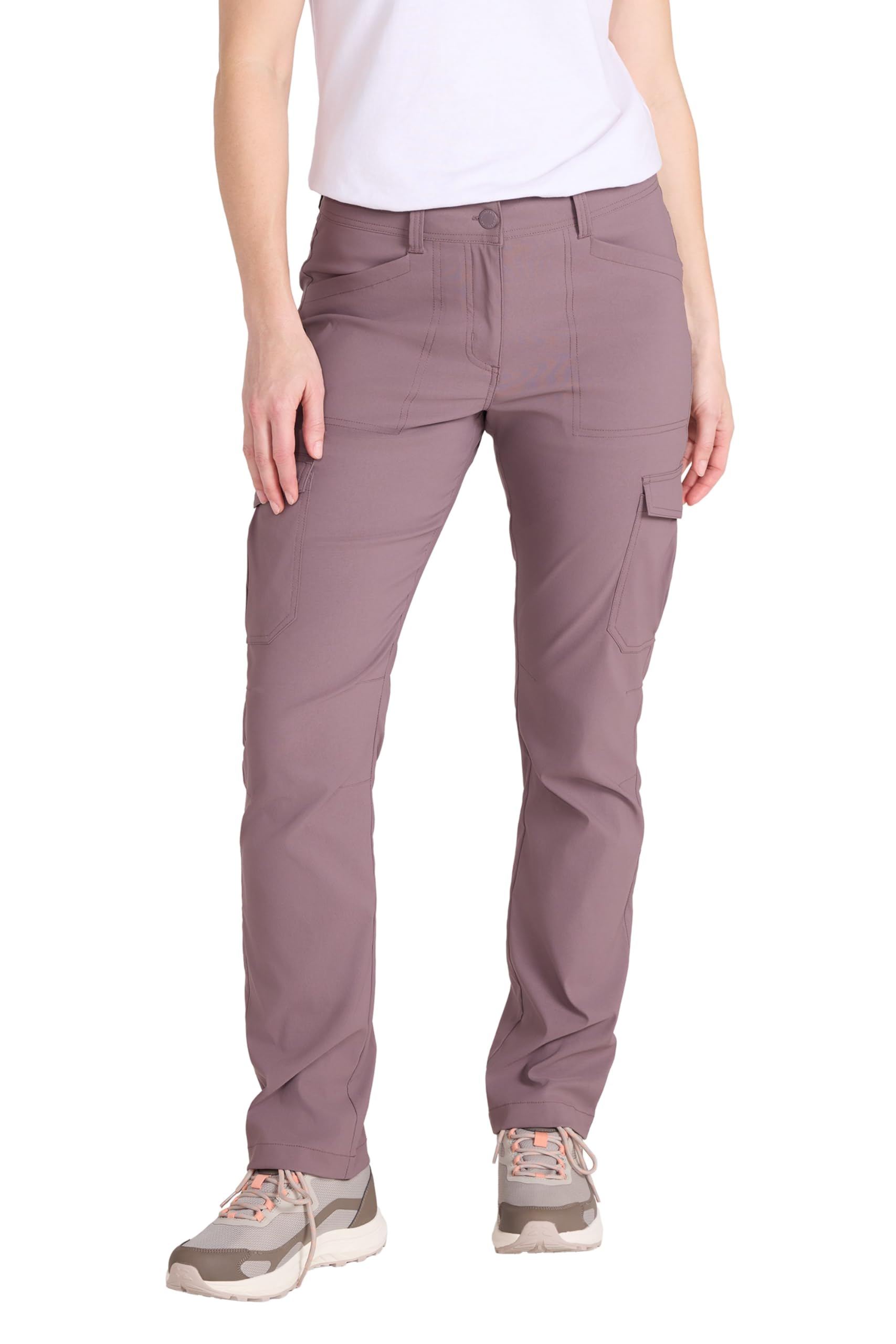 Mountain Warehouse Women's Brown Conniston Cargo Trousers - Stretchy Quick Dry & Uv Protect Pants - Spring Summer Walking, Hiking, Outdoors & Trekking 18