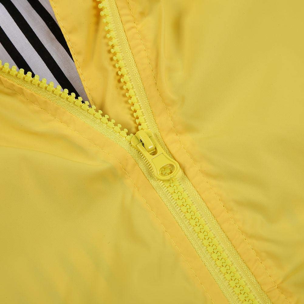 Zerodis Bambino Cartoon Anatra Impermeabile Poncho Estate Bambino Ragazzo Ragazza Carina Cartone Animato Anatra Impermeabile Felpa con Cappuccio Cerniera Leggero Rainwear Cappotto Attrezzatura(120)