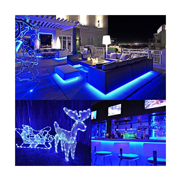 Junwen outdoor led rope lights outside indoor electric waterproof flexible led lights 110v 8a ul listed power plug for buildings walkways patios gardens fences porches - image 3