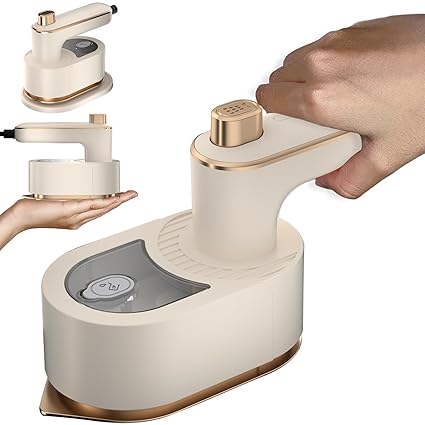 3NH Portable Handheld Iron - Mini Steamer for Clothes with 30s Fast Heat-up, 180 degree Rotatable Design -Travel Garment Steamer, Mini Ironing Machine for Wrinkle Removal, Dry and Wet Use for Home