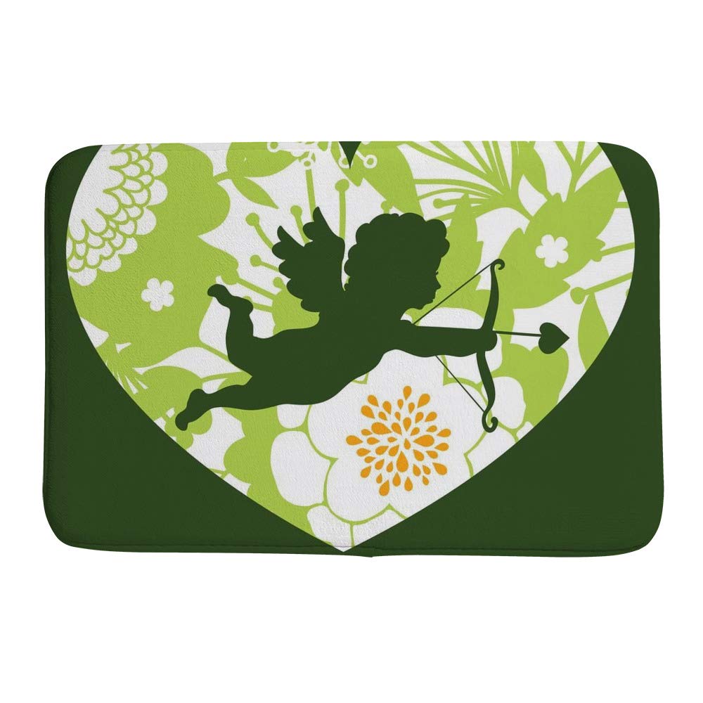 Tapis de bain velours corail vert Ruchen 91x61 cm grand format absorbant