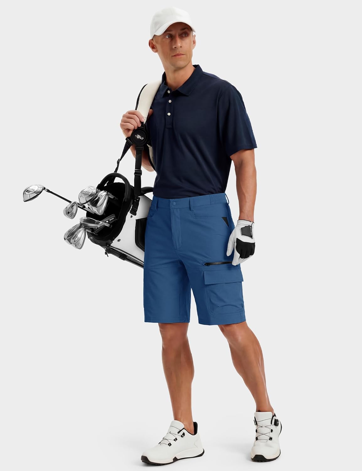 TACVASEN Men's Summer Outdoor Shorts Quick Dry Water Resistant Cargo Casual Golf Work Hiking Shorts (NO Belt)