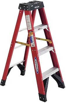 Werner, 6304, 4 Fiberglass 375 Lb. Stepladder, Type Iaa