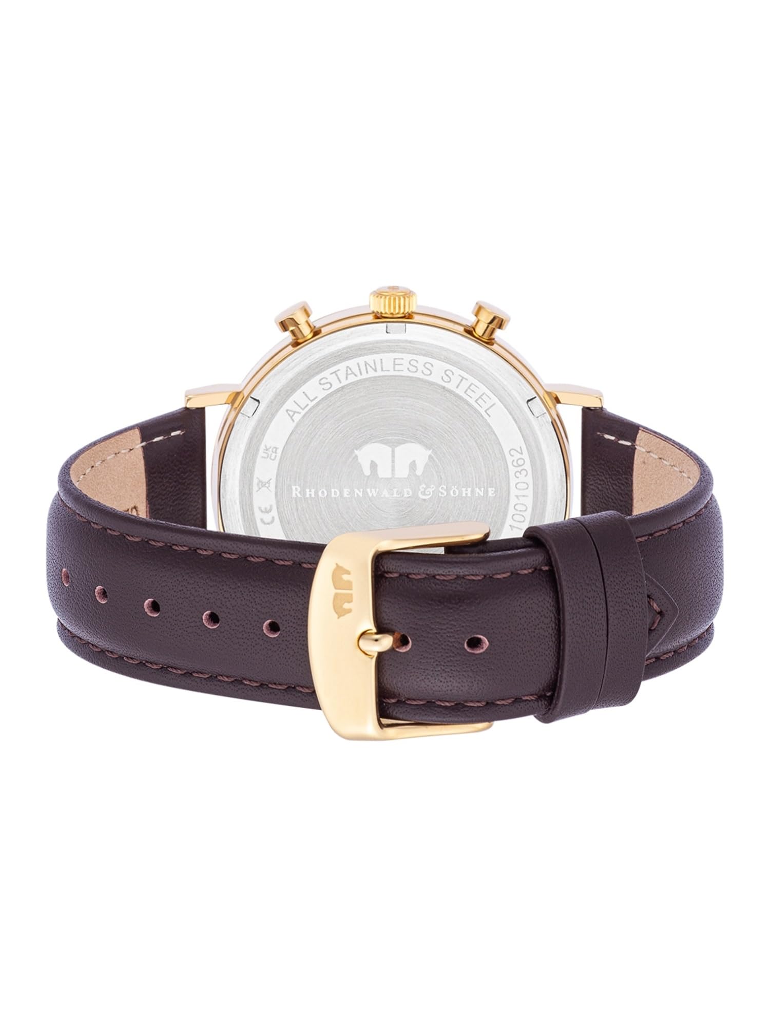 Rhodenwald & Söhne Reloj para Hombre análoga Japón Mecanismo de Cuarzo con Correa de Cuero Real 10010362