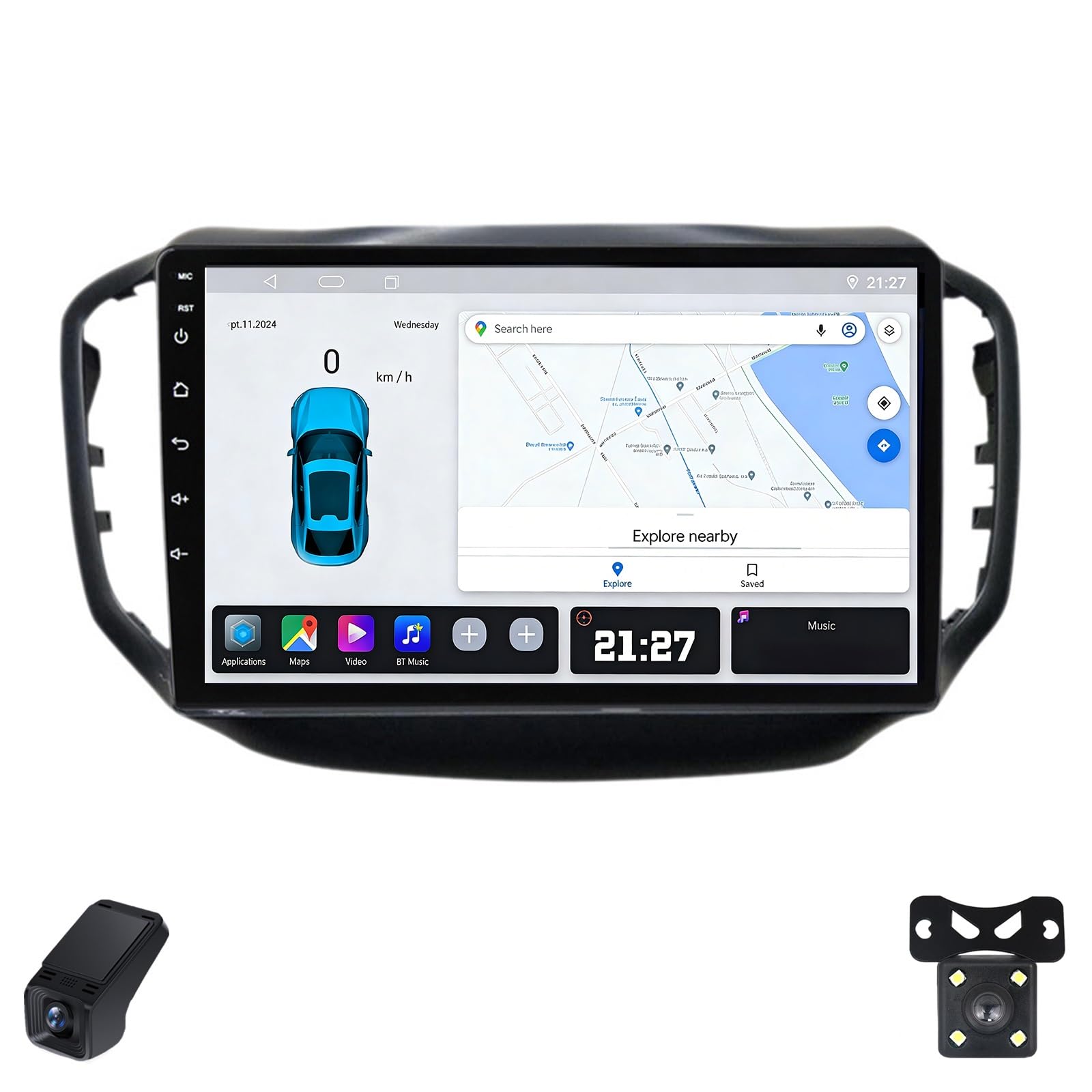 2K Radio Samochodowe dla Chery Tiggo 5 2014-2018 Ekran Dotykowy QLED Android 13 9-Inch/Bezprzewodowe CarPlay/Android Auto/WiFi/FM AM RDS Radio/GPS/Bluetooth/Kamera Cofania/ADAS DVR(M150CP)