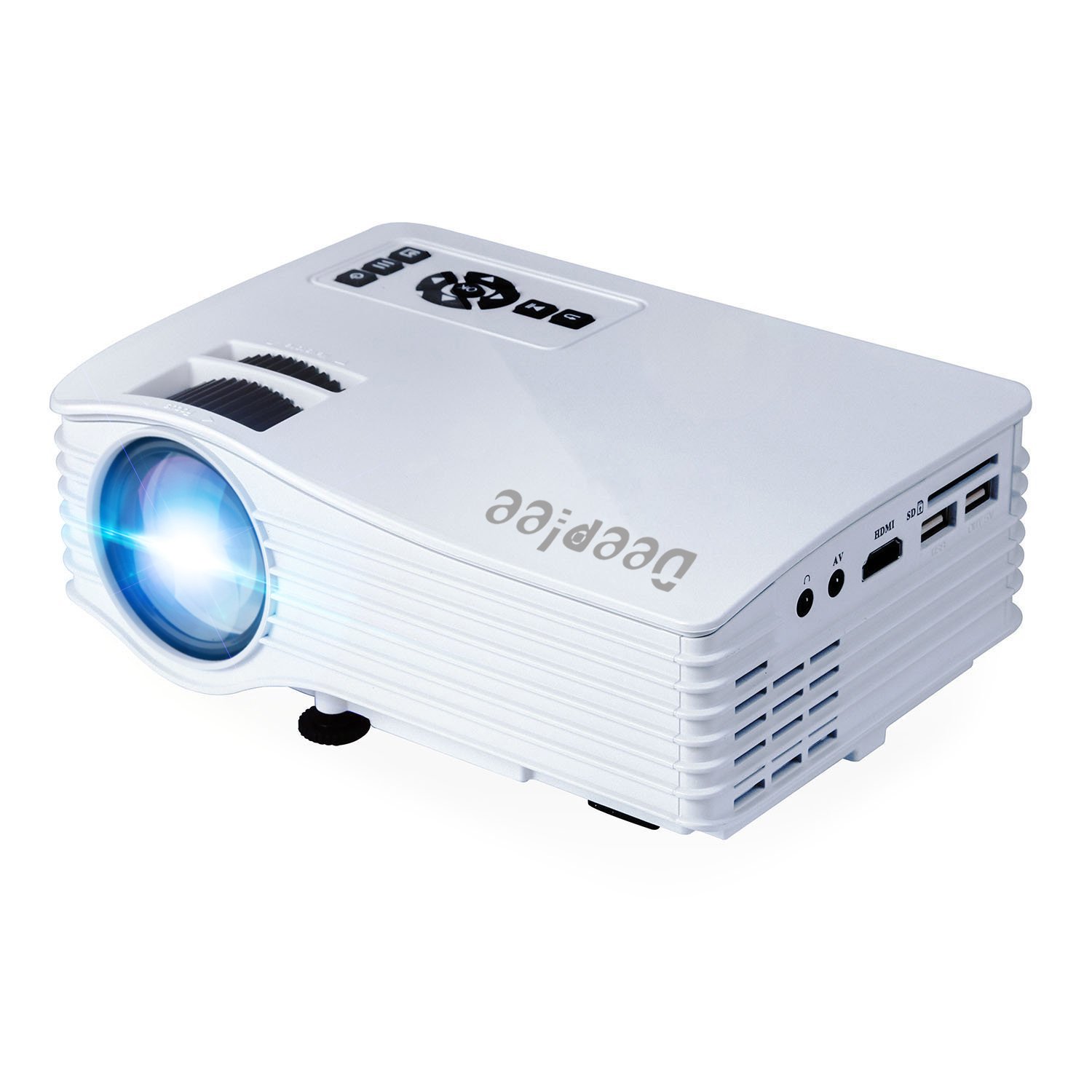 Deeplee Mini Projector, Portable LED 