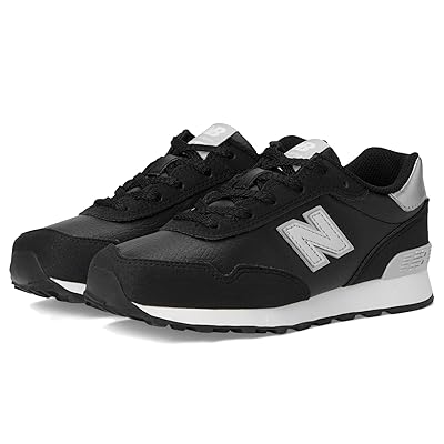 New Balance Kids 515 (Little Kid/Big Kid) Kids Shoes Black/Aluminum Grey