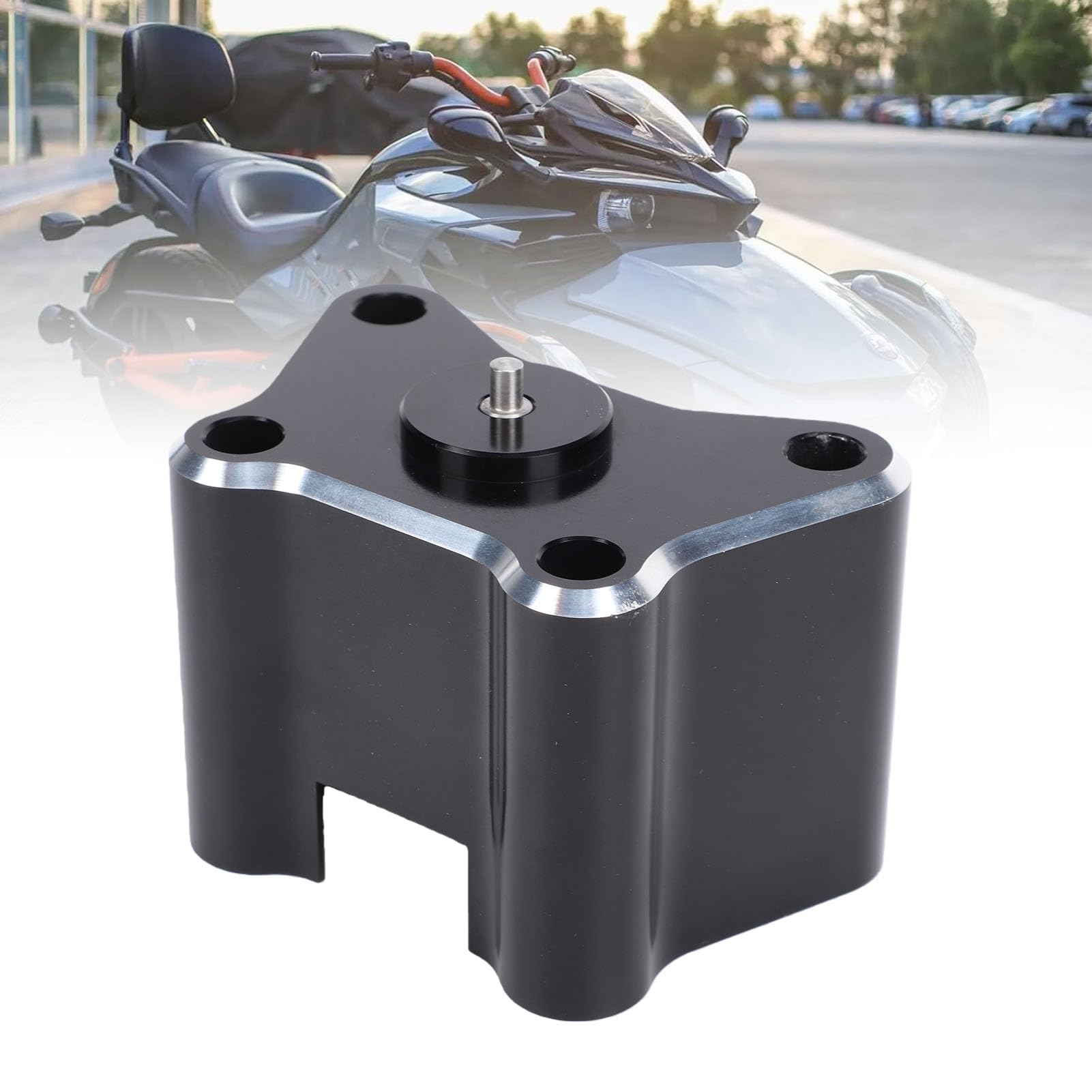 Tbest Lenkererhöhung aus Aluminiumlegierung, 5,1 Cm Hoch, Verstellbar, Ersatz für Spyder Limited RT 2020+ Motorrad-Verlängerungsset mit Rädern, Hohe Festigkeit, Langlebig