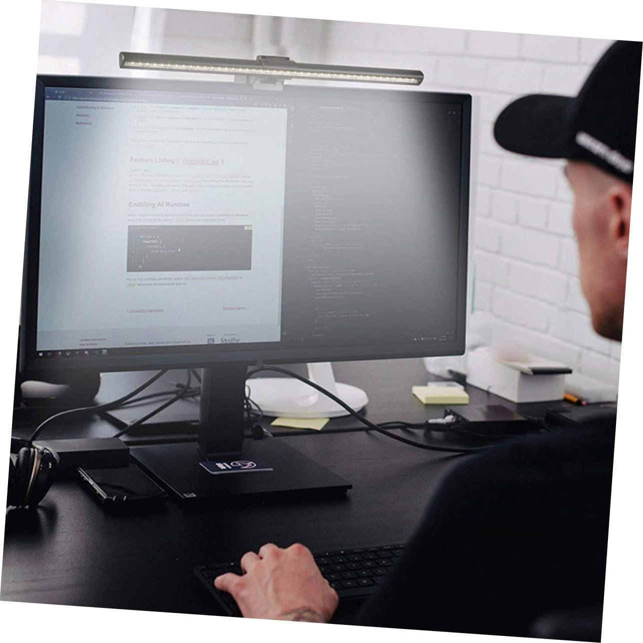 Led Computer Monitor Lamp with USB Eye Protection Hanging Light for Home Office Brightness Levels Color Temperatures Easy Installation