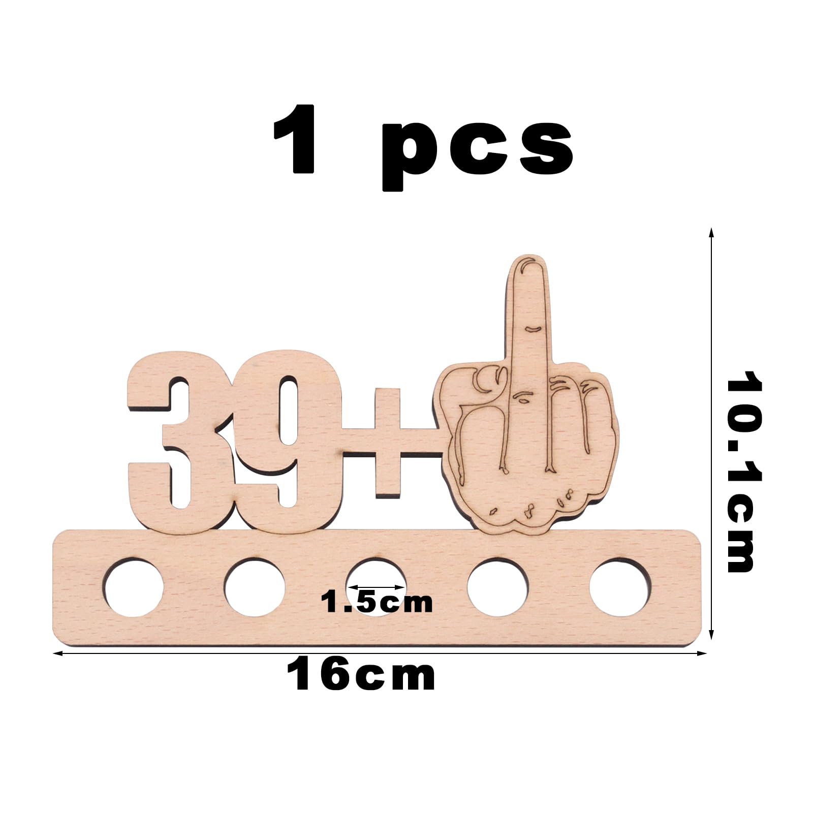 Decorazione Compleanno 40 Anni In Legno Fai Da Te – Cartello Con Supporto, Regalo Personalizzato