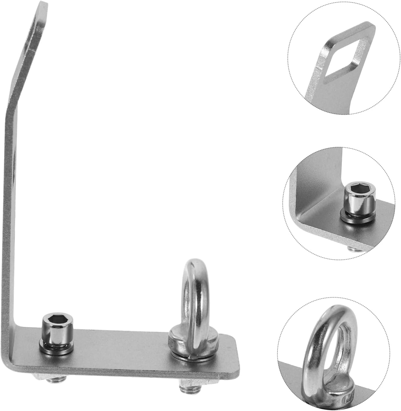 4sets Stainless Steel Load Stops for Truck Rooftop Racks Adjustable T-slot Design for Secure Transport of Ladders Kayaks and Snowboards and Versatile Cargo Management