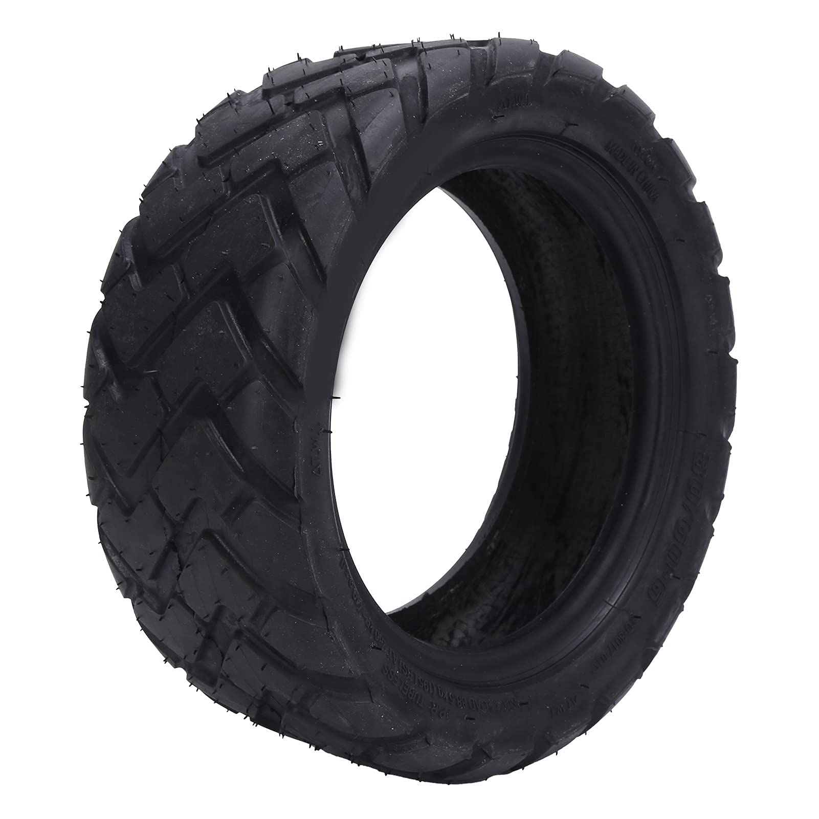 Keenso Scooter Vacuum Tire, 80/60‑6 Vacuum Tubeless Tire Electric Scooter Rubber Tire Replacement for Go Karts, Atvs, Quad, off Road Scooters