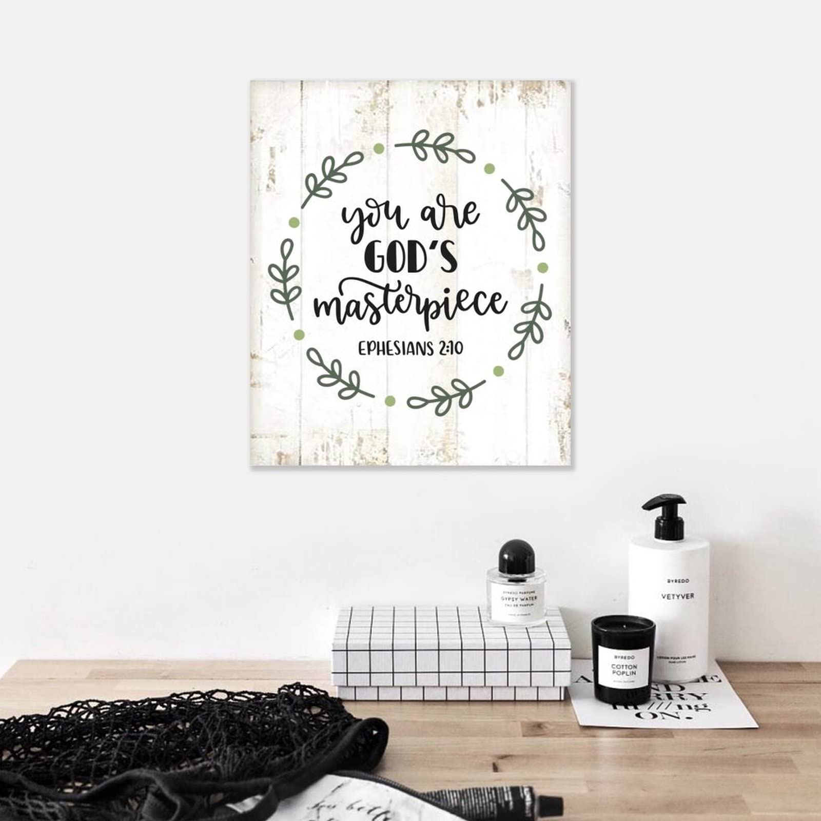 Amazon.com: ArogGeld Ephesians 2:10 Bible Verses Wood Sign You are