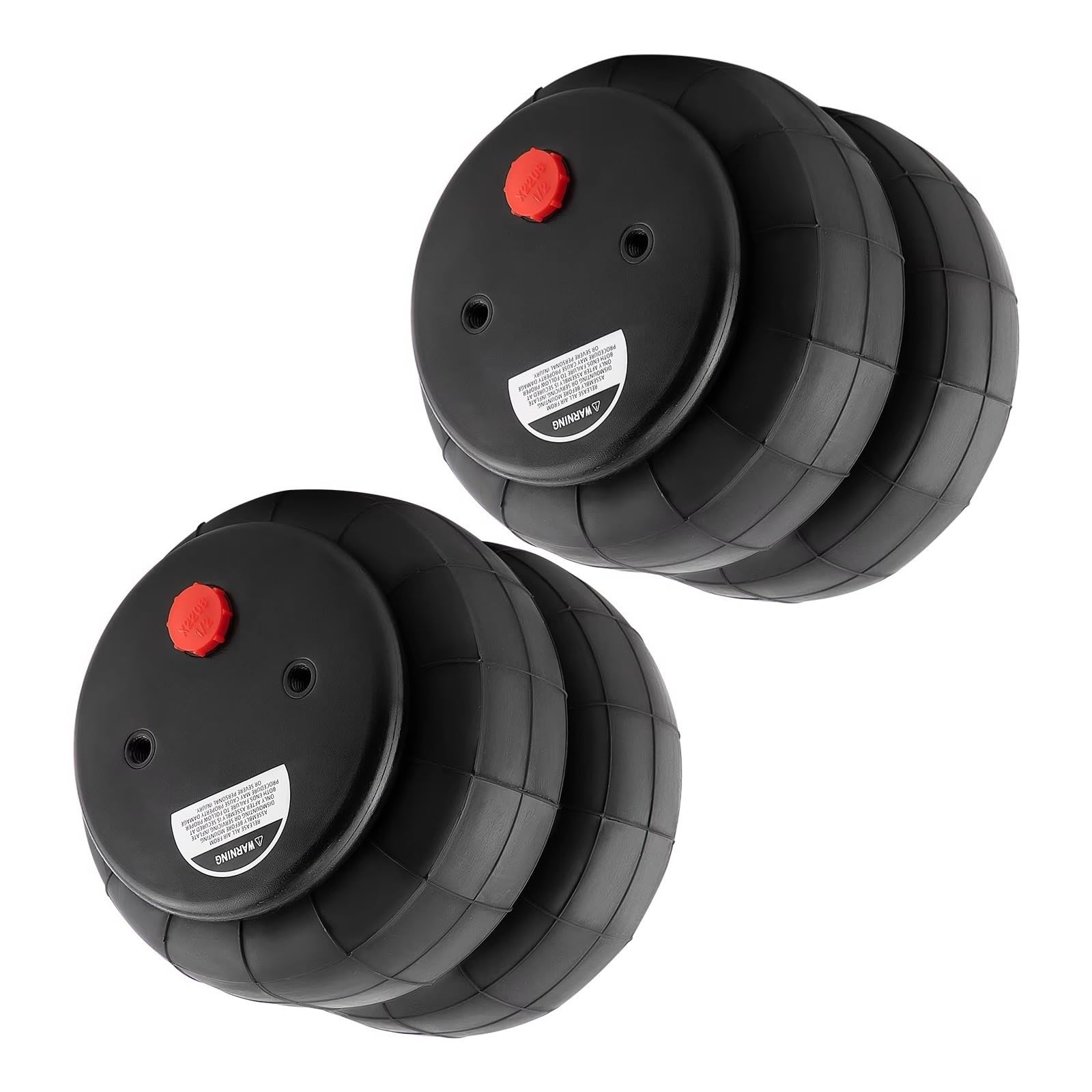 Air bags Suspension Compatible With For Super Duty 2X 2600lbs Air Springs Suspension Bags Single Port 1/2"npt Air Suspension Spring Bag