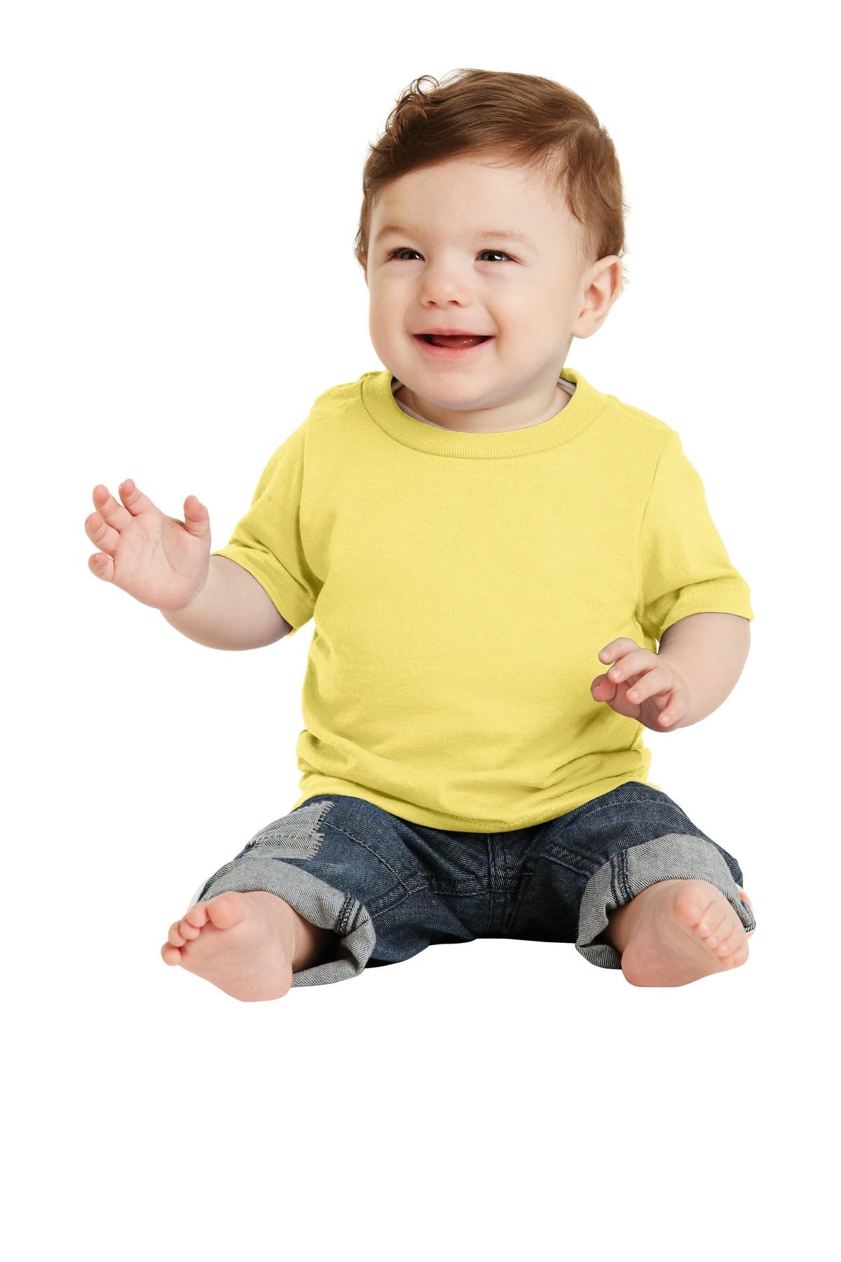 Precious Cargo Infant Core Cotton Tee. CAR54I, Yellow, 18 Months