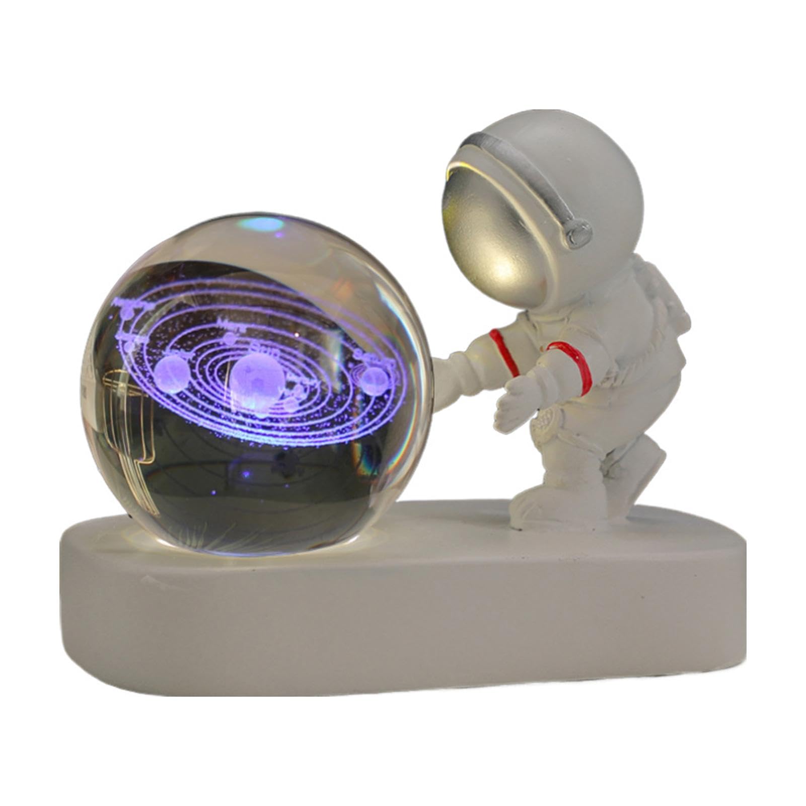 Amazon.co.jp : 3D 銀河クリスタル ボール、3D 宇宙飛行士クリスタル