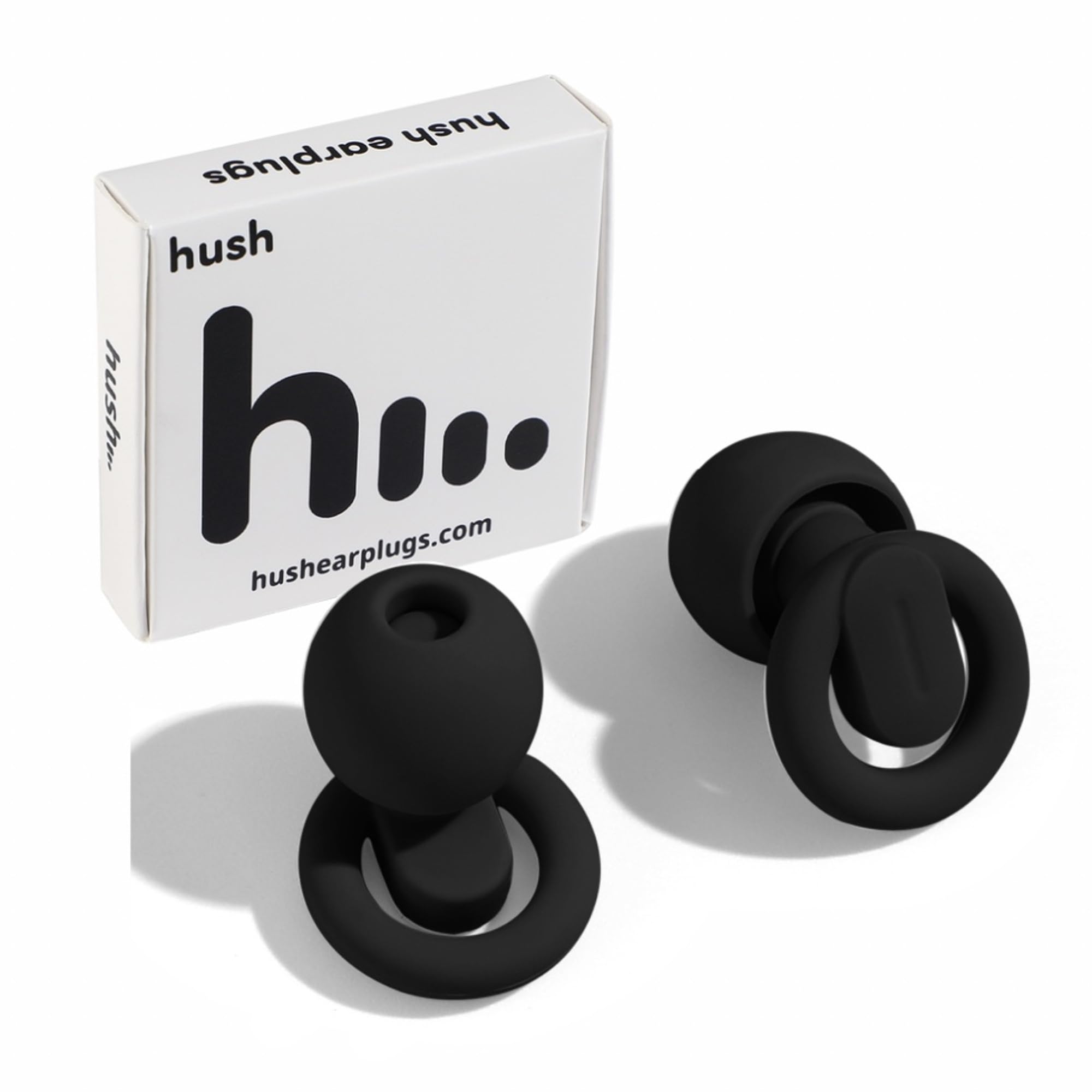Hush Earplugs Reusable Earplugs - Noise-Reducing, Custom Fit, 21dB Hearing Protection - 1 Pair