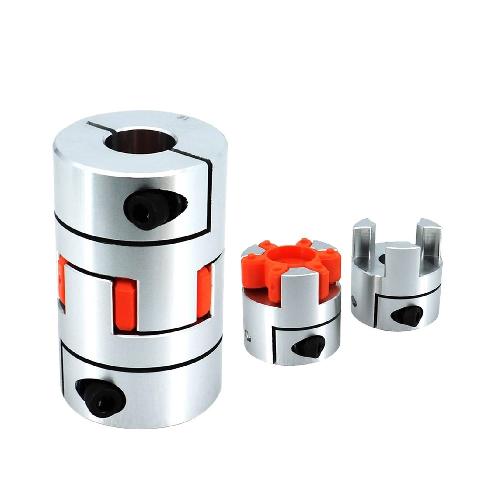 Rigid Coupling,Stainless Steel Rigid Coupling 1pcs D14L22 Coupler CNC Aluminium Plum Flexible Shaft Coupling Stepper Motor Connector(5x6.35)