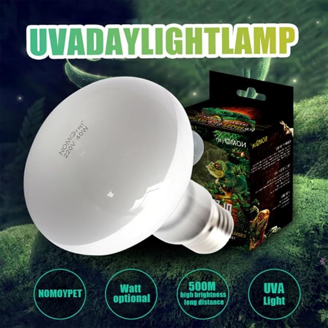 Foto 8 de 8 de UVA + UVB Lámpara de calefacción 100W Bombilla Calentador para Tortuga Lagarto Reptile Mascota Impermeable…