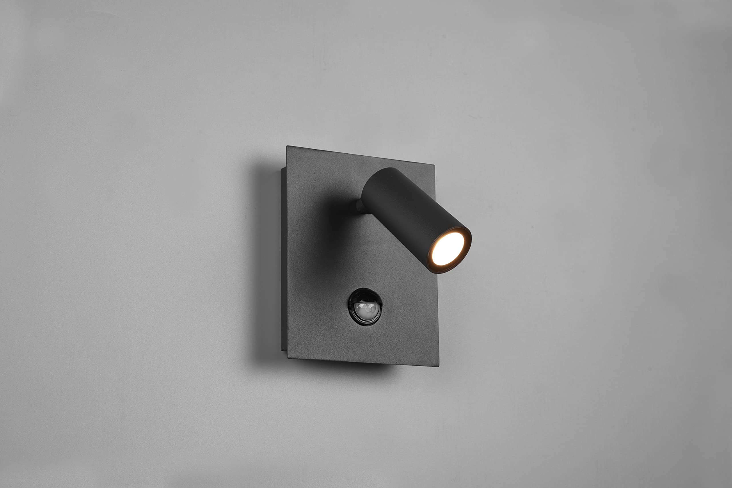 Trio Leuchten LED Außen Wandleuchte Tunga 222969142, Metall Anthrazit, inklusiv 3.5 Watt LED, Bewegungssensor