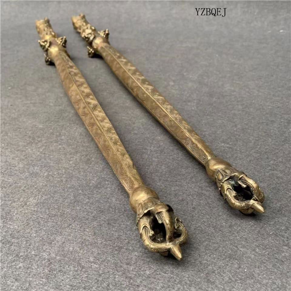 Amazon｜韋駄天【法器】 独鈷杵 真鍮製 (長さ49cm) 降魔杵 ◇密教で使 