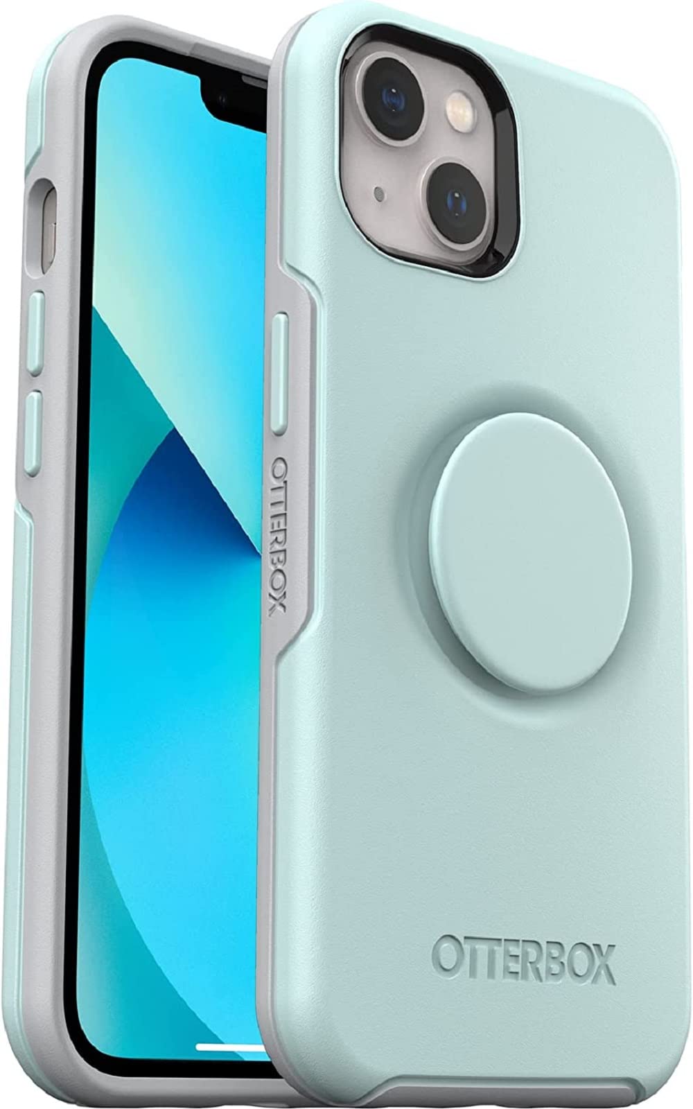 OtterBoxOtter + POP Symmetry Series Case for iPhone 13 - Tranquil Waters (Blue)