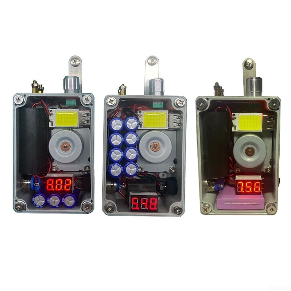 Generatore manuale dinamo per sopravvivenza all'aperto - USB alimentato a mano per caricatore COB Lanterna per plasma 98mm (Versione 1.1V)