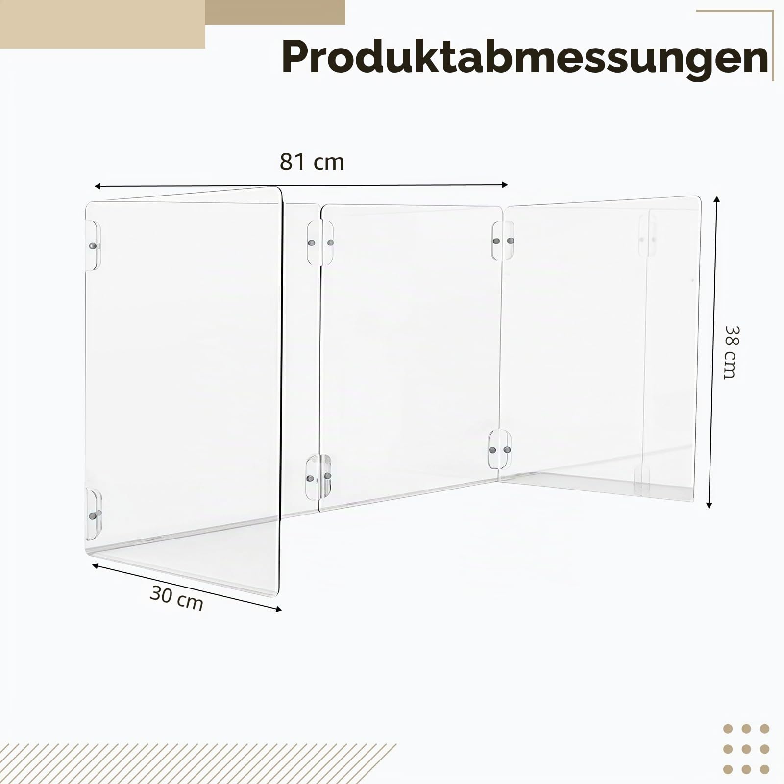Acryl-Spritzschutz, 4 Stück, Herd-Kochschutz, hitzebeständig, Induktionskochfeld-Schutzhülle, einfache Montage und Lagerung, transparentes Design, verschiedene Herdarten passen