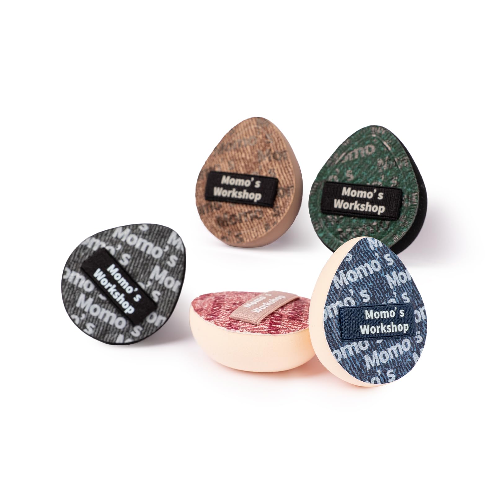 Momo's Workshop Mini Makeup Sponge Puff, Small Face Sponge for Foundation & Concealer, Makeup on Details Targeted
