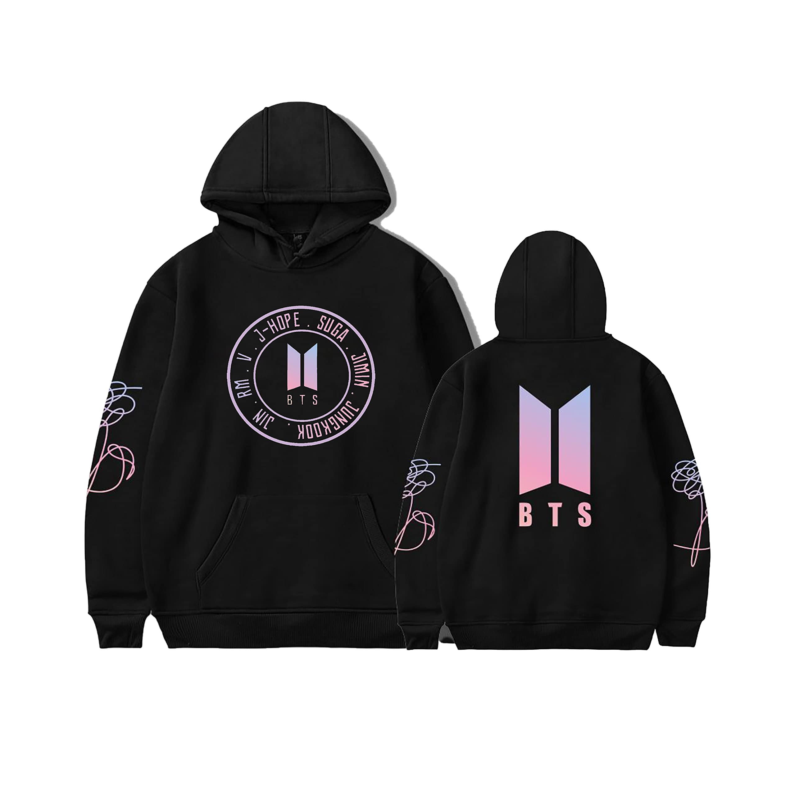 Bts para hombre, Sudadera negra con capucha de Color liso para parejas,  sudadera con estampado de Love Yourself, sudaderas con capucha para hombre  Harajuku, ropa para hombre 2019|Sudaderas con capucha y sudaderas| -